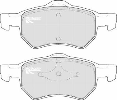 Motaquip LVXL1178 - Brake Pad Set, disc brake www.autospares.lv