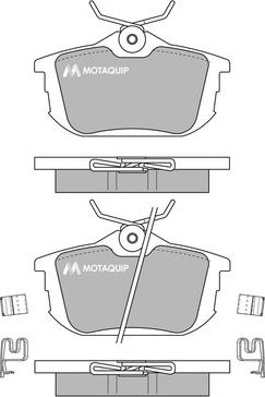 Motaquip LVXL188 - Bremžu uzliku kompl., Disku bremzes www.autospares.lv