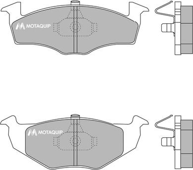 Motaquip LVXL187 - Brake Pad Set, disc brake www.autospares.lv