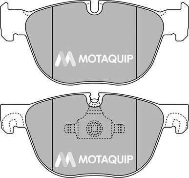 Motaquip LVXL1368 - Тормозные колодки, дисковые, комплект www.autospares.lv