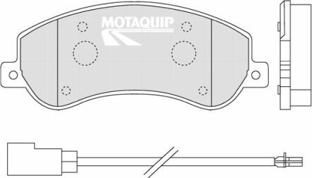 Motaquip LVXL1318 - Bremžu uzliku kompl., Disku bremzes www.autospares.lv