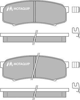 Motaquip LVXL131 - Bremžu uzliku kompl., Disku bremzes www.autospares.lv