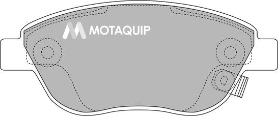 Motaquip LVXL1321 - Тормозные колодки, дисковые, комплект www.autospares.lv