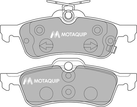 Motaquip LVXL1322 - Brake Pad Set, disc brake www.autospares.lv