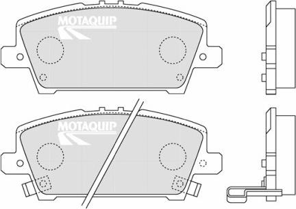 Motaquip LVXL1295 - Тормозные колодки, дисковые, комплект www.autospares.lv