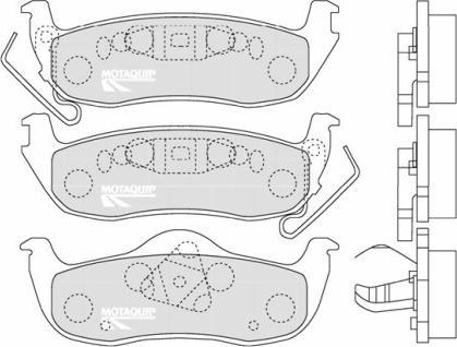 Motaquip LVXL1297 - Bremžu uzliku kompl., Disku bremzes www.autospares.lv