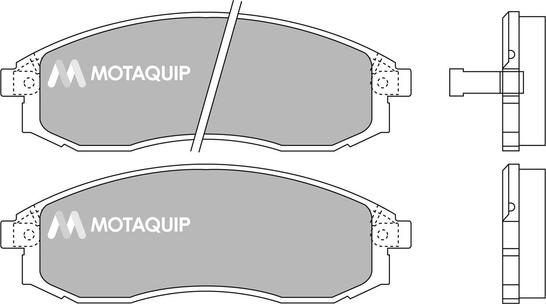 Motaquip LVXL1240 - Brake Pad Set, disc brake www.autospares.lv