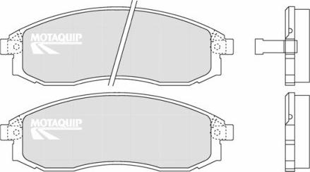 Motaquip LVXL1240 - Brake Pad Set, disc brake www.autospares.lv