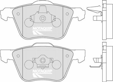 Motaquip LVXL1255 - Bremžu uzliku kompl., Disku bremzes www.autospares.lv