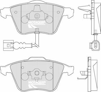 Motaquip LVXL1264 - Тормозные колодки, дисковые, комплект www.autospares.lv