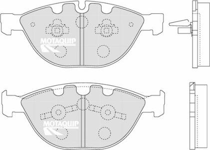 Motaquip LVXL1265 - Bremžu uzliku kompl., Disku bremzes www.autospares.lv