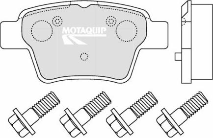 Motaquip LVXL1266 - Тормозные колодки, дисковые, комплект www.autospares.lv