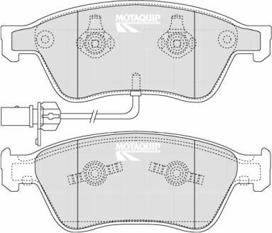 Motaquip LVXL1263 - Bremžu uzliku kompl., Disku bremzes www.autospares.lv