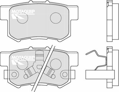 Motaquip LVXL1262 - Bremžu uzliku kompl., Disku bremzes www.autospares.lv