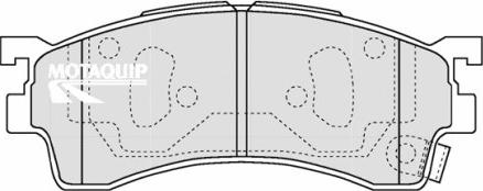 Motaquip LVXL1209 - Bremžu uzliku kompl., Disku bremzes www.autospares.lv