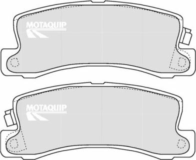 Motaquip LVXL1208 - Brake Pad Set, disc brake www.autospares.lv