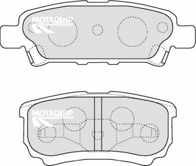 Motaquip LVXL1218 - Brake Pad Set, disc brake www.autospares.lv