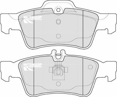 Motaquip LVXL1213 - Тормозные колодки, дисковые, комплект www.autospares.lv