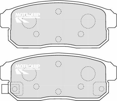 Motaquip LVXL1212 - Bremžu uzliku kompl., Disku bremzes www.autospares.lv