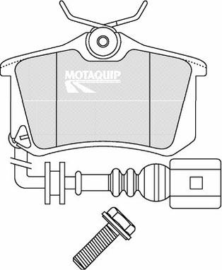 Motaquip LVXL1239 - Тормозные колодки, дисковые, комплект www.autospares.lv