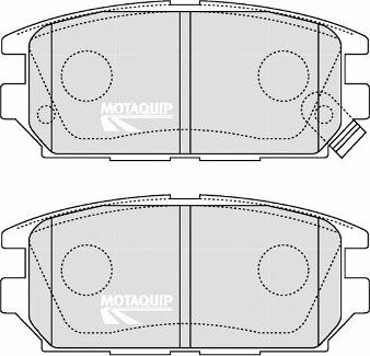 Motaquip LVXL1236 - Brake Pad Set, disc brake www.autospares.lv