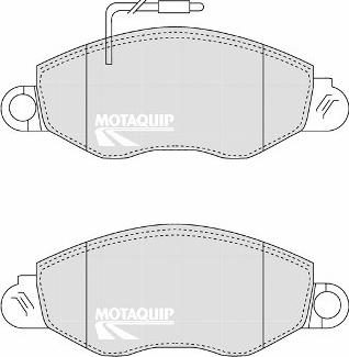 Motaquip LVXL1224 - Bremžu uzliku kompl., Disku bremzes autospares.lv