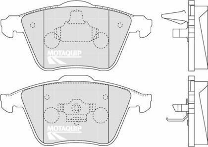 Motaquip LVXL1276 - Тормозные колодки, дисковые, комплект www.autospares.lv