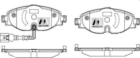 Motaquip LVXL1749 - Bremžu uzliku kompl., Disku bremzes www.autospares.lv