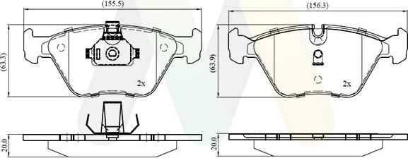 Motaquip LVXL1703 - Brake Pad Set, disc brake www.autospares.lv