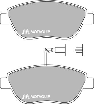 Motaquip LVXL1719 - Тормозные колодки, дисковые, комплект www.autospares.lv