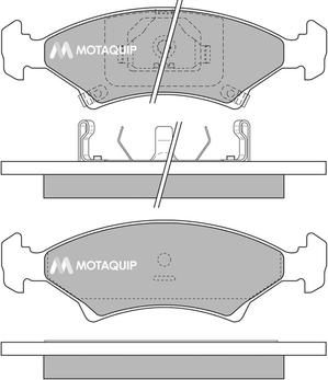 Motaquip LVXL178 - Тормозные колодки, дисковые, комплект www.autospares.lv