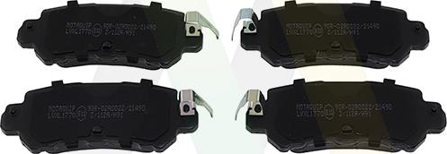 Motaquip LVXL1770 - Brake Pad Set, disc brake www.autospares.lv