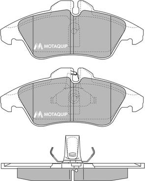 Motaquip LVXL177 - Тормозные колодки, дисковые, комплект www.autospares.lv