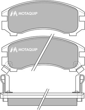 Motaquip LVXL841 - Тормозные колодки, дисковые, комплект www.autospares.lv