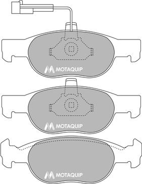 Motaquip LVXL869 - Тормозные колодки, дисковые, комплект www.autospares.lv