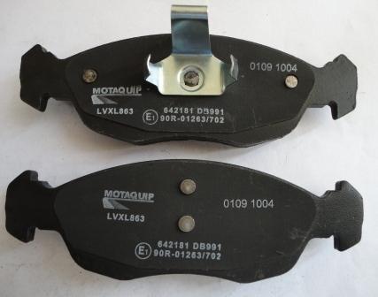 Motaquip LVXL863 - Brake Pad Set, disc brake www.autospares.lv