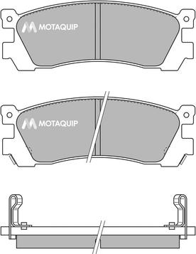 Motaquip LVXL392 - Bremžu uzliku kompl., Disku bremzes autospares.lv