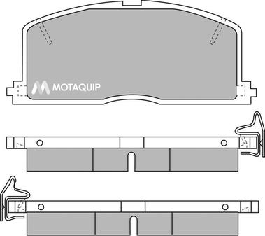 Motaquip LVXL353 - Тормозные колодки, дисковые, комплект www.autospares.lv