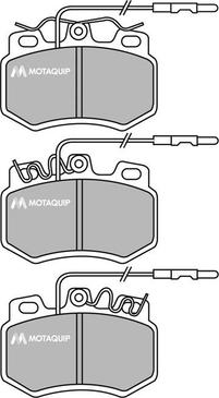 Motaquip LVXL367 - Тормозные колодки, дисковые, комплект www.autospares.lv