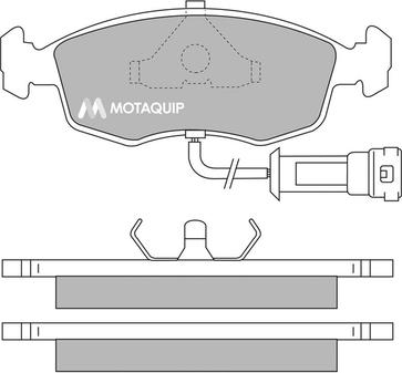 Motaquip LVXL380 - Тормозные колодки, дисковые, комплект www.autospares.lv