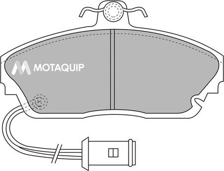 Motaquip LVXL387 - Тормозные колодки, дисковые, комплект www.autospares.lv