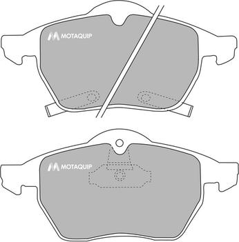 Motaquip LVXL334 - Brake Pad Set, disc brake www.autospares.lv