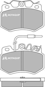 Motaquip LVXL378 - Bremžu uzliku kompl., Disku bremzes autospares.lv