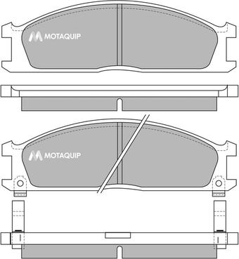 Motaquip LVXL373 - Bremžu uzliku kompl., Disku bremzes www.autospares.lv