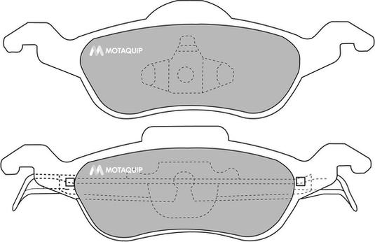 Motaquip LVXL265 - Тормозные колодки, дисковые, комплект www.autospares.lv