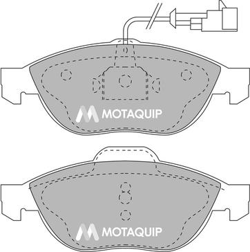 Motaquip LVXL237 - Тормозные колодки, дисковые, комплект www.autospares.lv