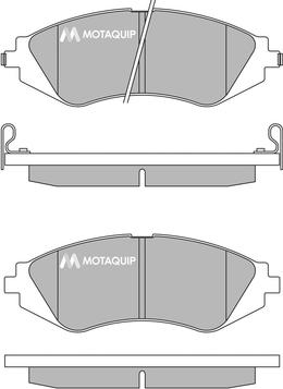 Motaquip LVXL222 - Bremžu uzliku kompl., Disku bremzes www.autospares.lv