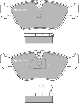 Motaquip LVXL741 - Brake Pad Set, disc brake www.autospares.lv