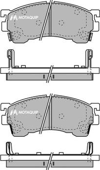 Motaquip LVXL742 - Bremžu uzliku kompl., Disku bremzes www.autospares.lv