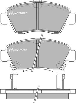 Motaquip LVXL752 - Brake Pad Set, disc brake www.autospares.lv